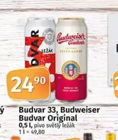 Coop Pivo budvar 33 nabídka