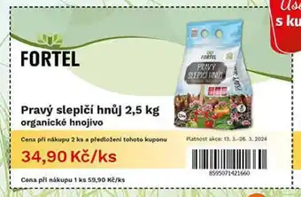 Coop Fortel slepicí hnůj nabídka