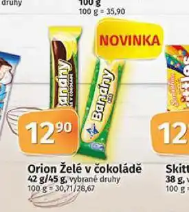 Coop Orion želé v čokoládě nabídka