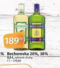 Coop Becherovka 20%, 38% nabídka