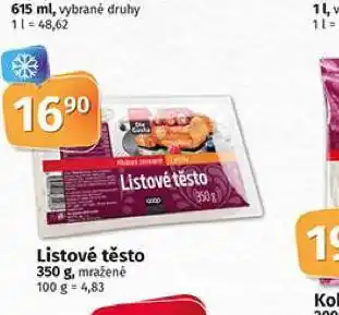 Coop Listové těsto nabídka
