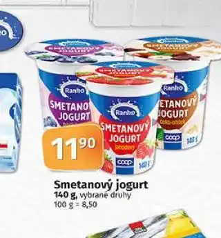 Coop Smetanový jogurt nabídka