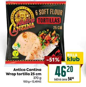 Billa Antica Cantina Wrap tortilla 25 cm nabídka
