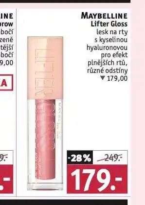 Rossmann Maybelline lesk na rty nabídka