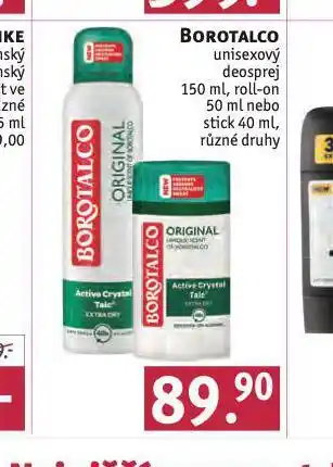 Rossmann Borotalco deosprej nabídka