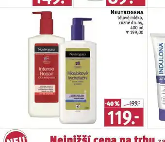 Rossmann Neutrogena tělové mléko nabídka