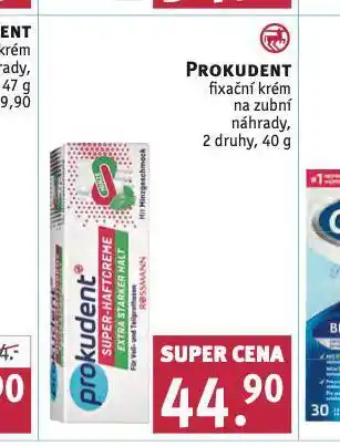 Rossmann Prokudent fixační krém na zubní náhrady nabídka