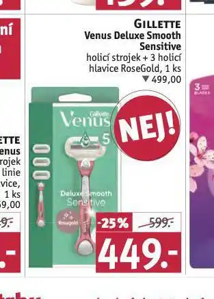 Rossmann Gillette venus deluxe smooth sensitive nabídka
