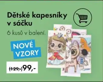 Dětské kapesníky v sáčku