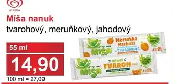 PLUS JIP Míša nanuk tvarohový, meruňkový, jahodový nabídka
