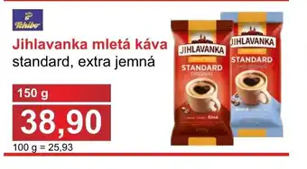 PLUS JIP Jihlavanka mletá káva standard, extra jemná nabídka