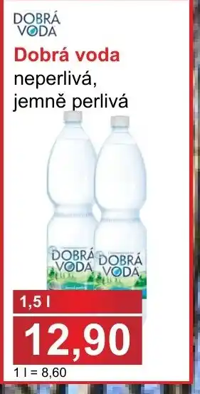 PLUS JIP Dobrá voda neperlivá, jemně perlivá 1.5L nabídka