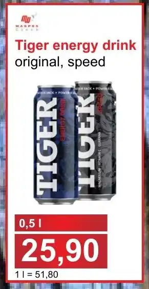 PLUS JIP Tiger energy drink original, speed 0.5L nabídka