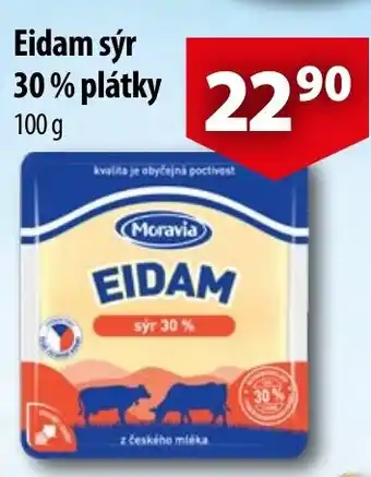 CBA Eidam sýr 30% platky nabídka