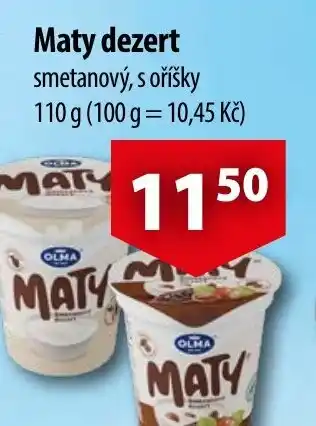 CBA Maty dezert nabídka