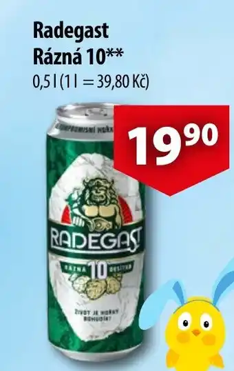 CBA Radegast Rázná 10 0.5L nabídka
