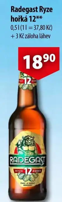 CBA Radegast Ryze hořká 12 0.5L nabídka