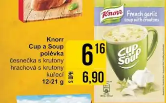 Jip Knorr Cup a Soup polévka nabídka