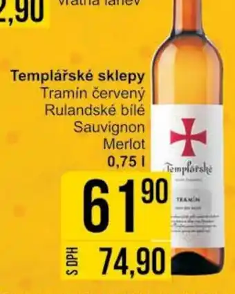 Jip Templářské sklepy 0.75L nabídka