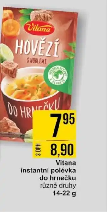 Jip Vitana instantní polévka do hrnečku nabídka