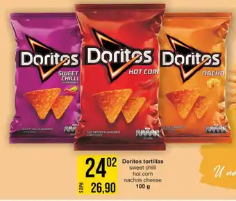 Jip Doritos tortillas nabídka