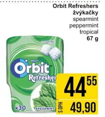 Jip Orbit Refreshers žvýkačky nabídka