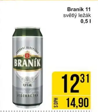 Jip Braník 11 světlý ležák 0,5 l. nabídka