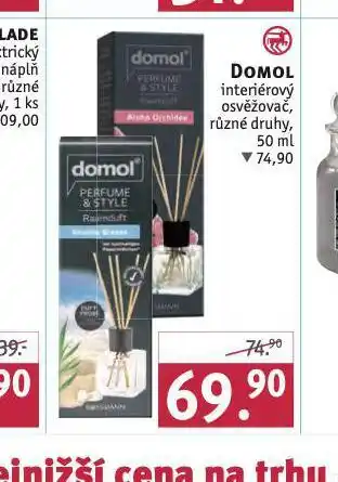 Rossmann Domol interiérový osvěžovač nabídka