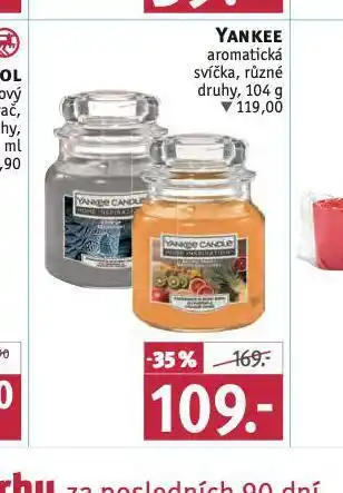 Rossmann Yankee aromatická svíčka nabídka
