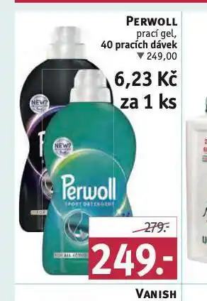 Rossmann Perwoll prací gel nabídka