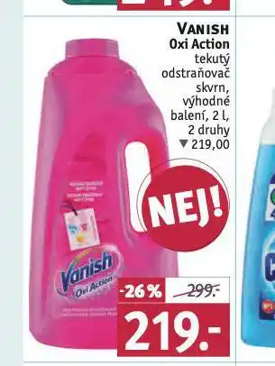 Rossmann Vanish oxi action tekutý odstraňovač skvrn nabídka