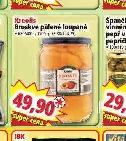 Norma Kreolis broskve půlené loupané nabídka