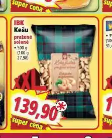 Norma Ibk kešu pražené solené nabídka