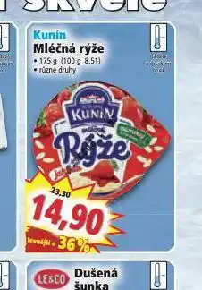 Norma Kunín mléčná rýže nabídka