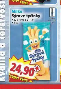 Norma Milko sýrové tyčinky nabídka