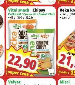 Norma Vital snack chipsy nabídka