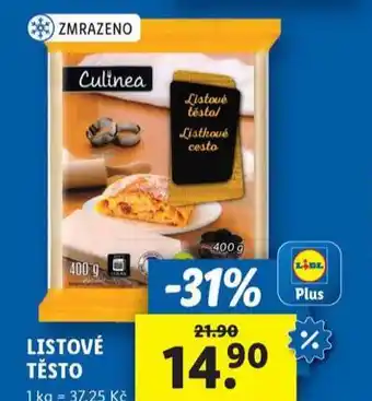 Lidl Listové těsto nabídka