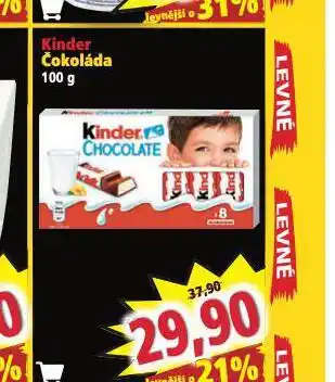 Norma Kinder čokoláda nabídka