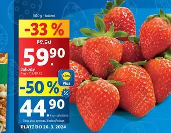 Lidl Jahody nabídka