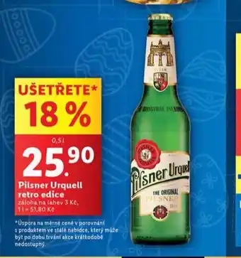 Lidl Pivo pilsner urquell nabídka