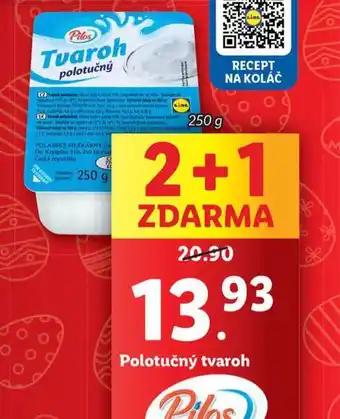 Lidl Polotučný tvaroh nabídka
