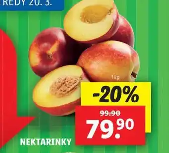 Lidl Nektarinky nabídka