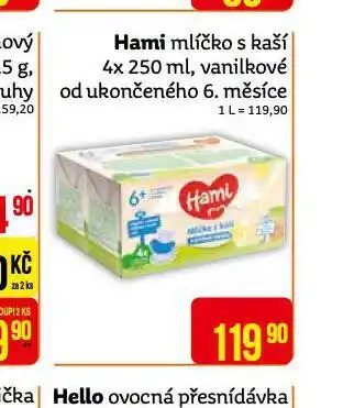 Teta Hami mlíčko s kaší nabídka