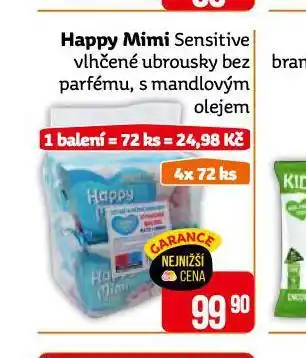 Teta Happy mimi dětské vlhčené ubrousky nabídka