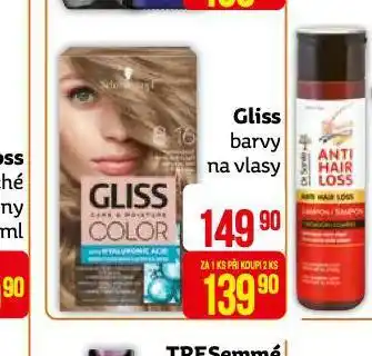 Teta Gliss barvy na vlasy nabídka