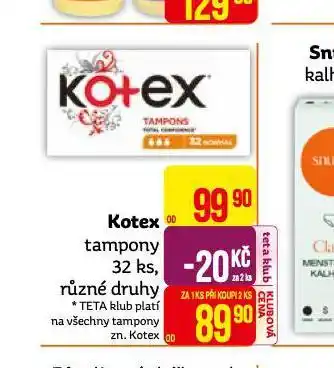 Teta Kotex tampony nabídka