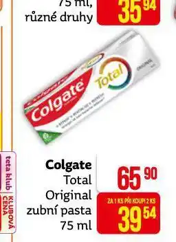 Teta Colgate total original zubní pasta nabídka