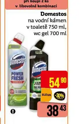 Teta Domestos na vodní kámen v toaletě nabídka