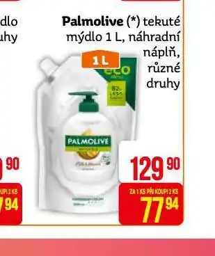 Teta Palmolive tekuté mýdlo náhradní náplň nabídka