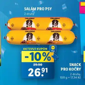 Lidl Salám pro psy nabídka